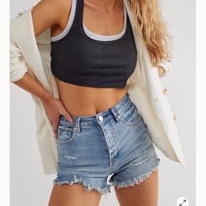 Free people High-Rise Jean Shorts